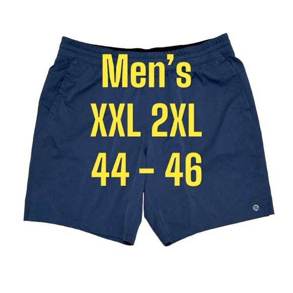 Men’s Mondetta XXL 44 - 46 Shorts Blue Lightweight Active Drawstring Stretch EUC - Picture 2 of 8